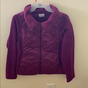 Purple Columbia zip up jacket
